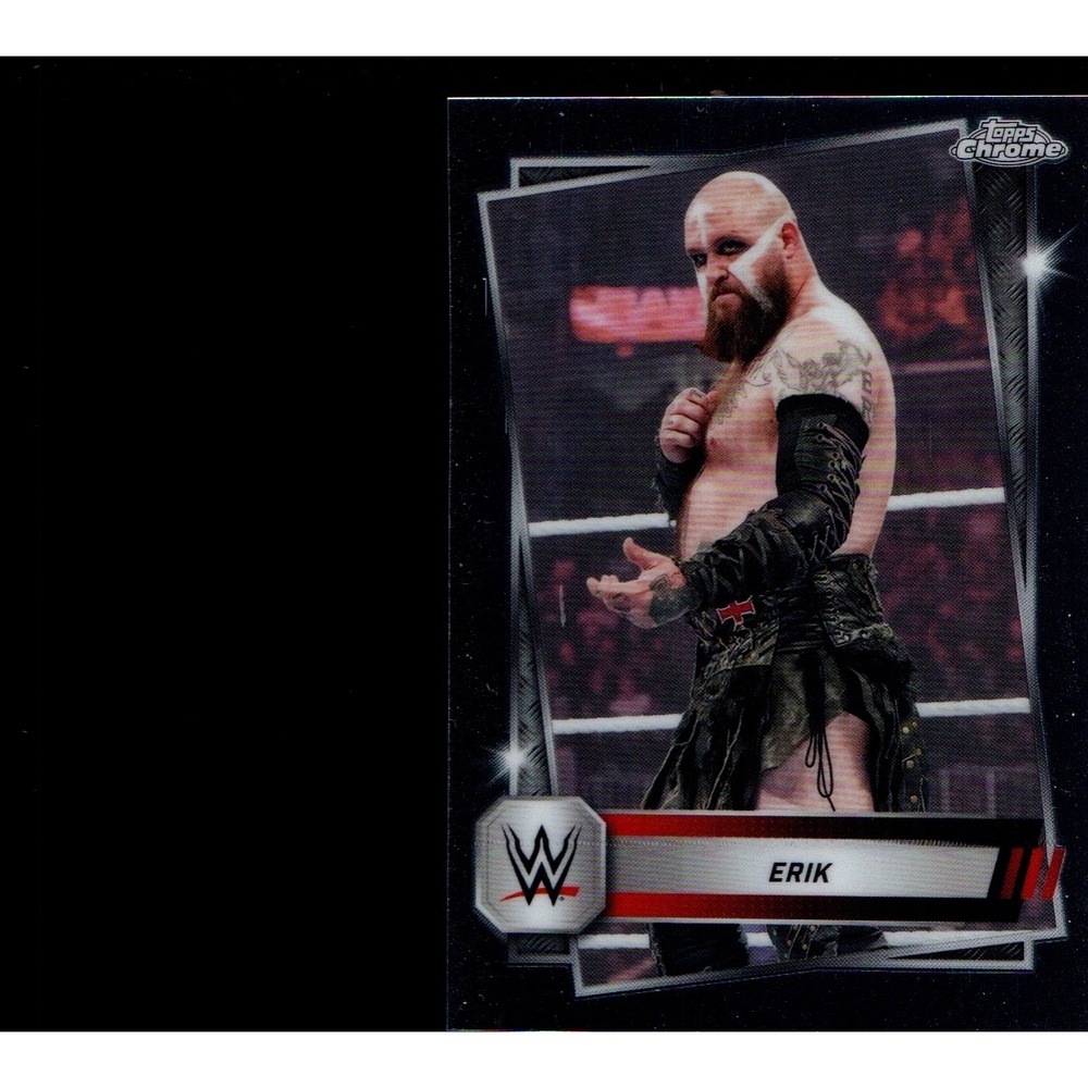 2025 Topps Chrome WWE Erik #38 The Viking Raiders RAW Wrestling Trading Card